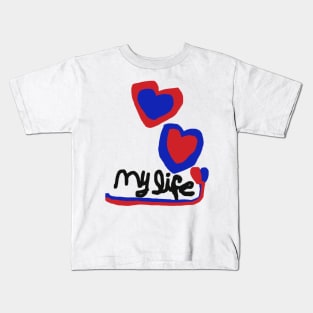 love My life Heart TShirt Kids T-Shirt